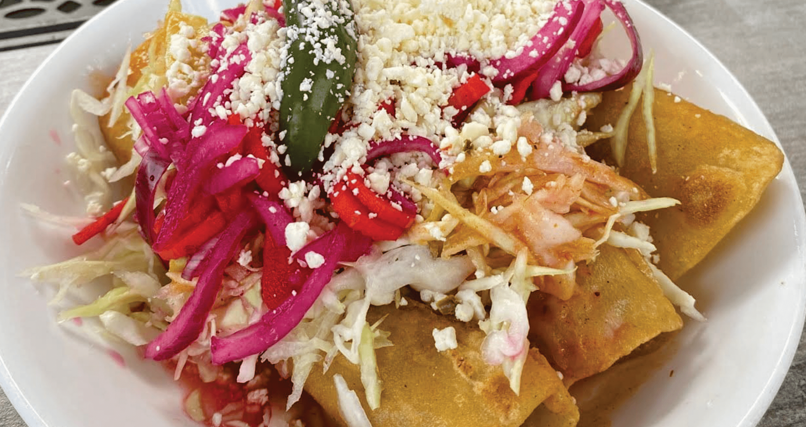 Tacos de pollo / Fried chicken Tacos